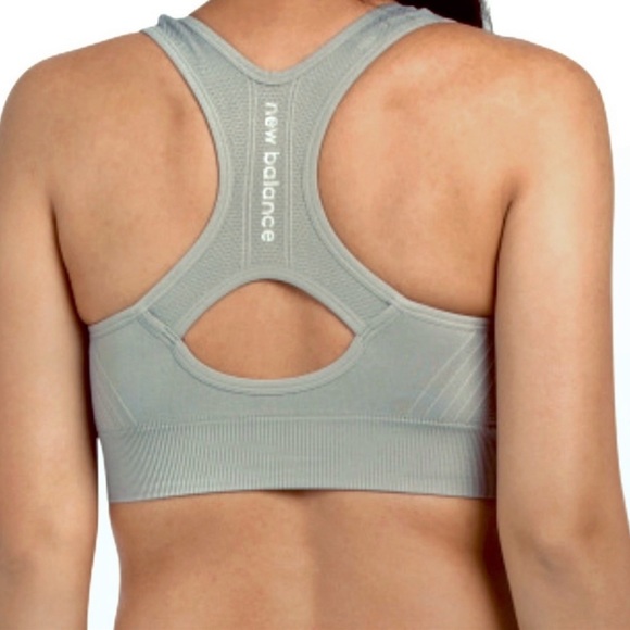 New Balance Other - New Balance Seamless Sports Bra Seed Green Racerback Medium Impact Size M